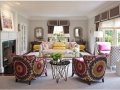 Radiant Orchid & Mustard Living Room
