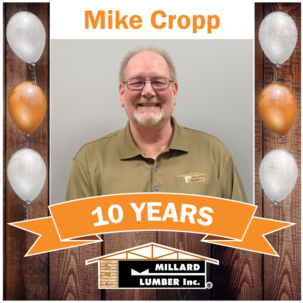 Happy 10th Anniversary Mike Cropp!