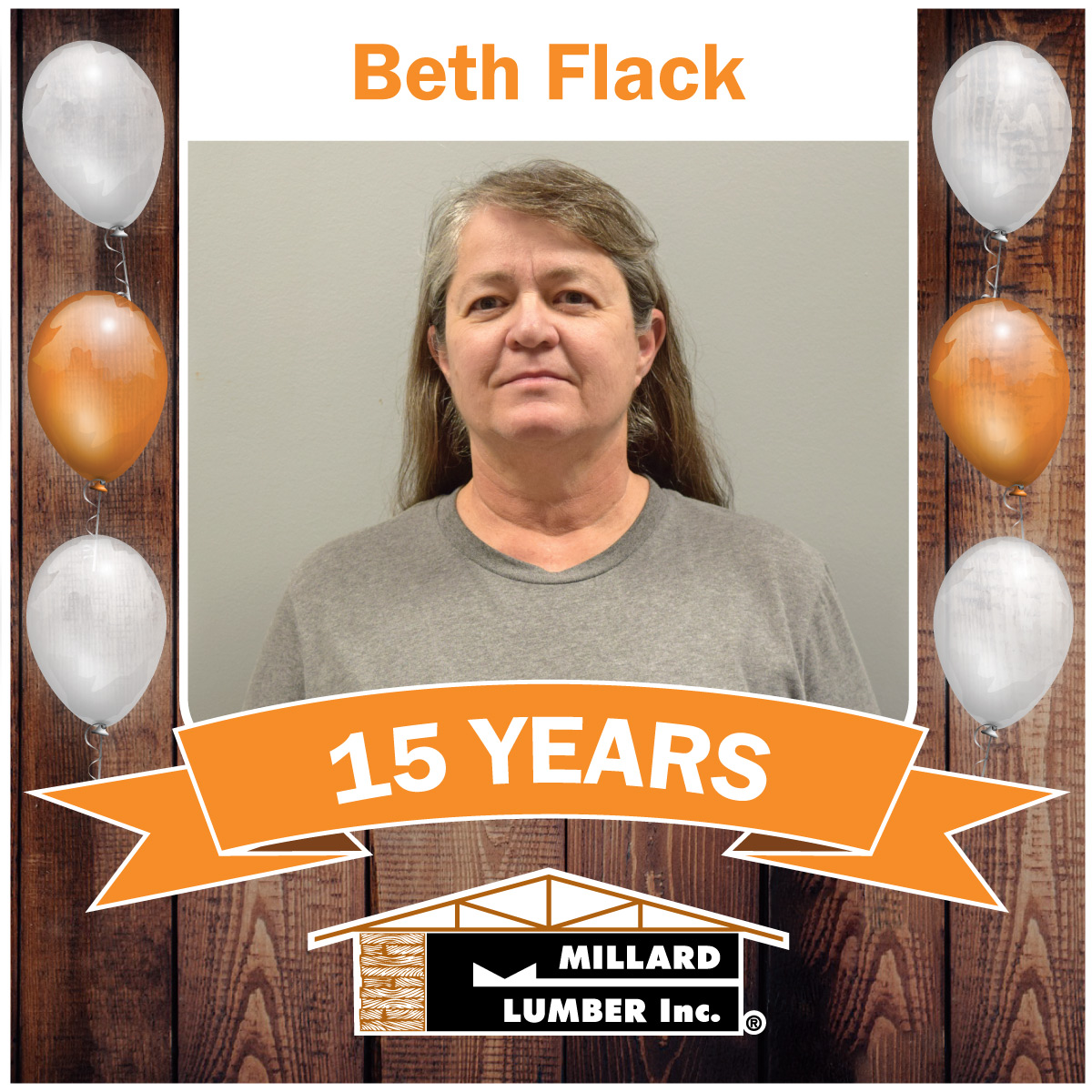 Happy 15th Anniversary Beth Flack!