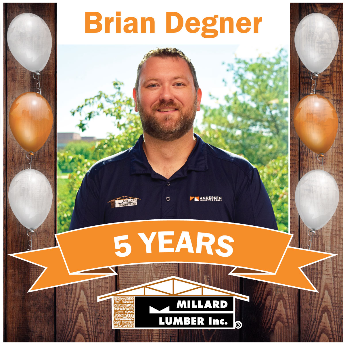 Happy 5th Anniversary Brian Degner!