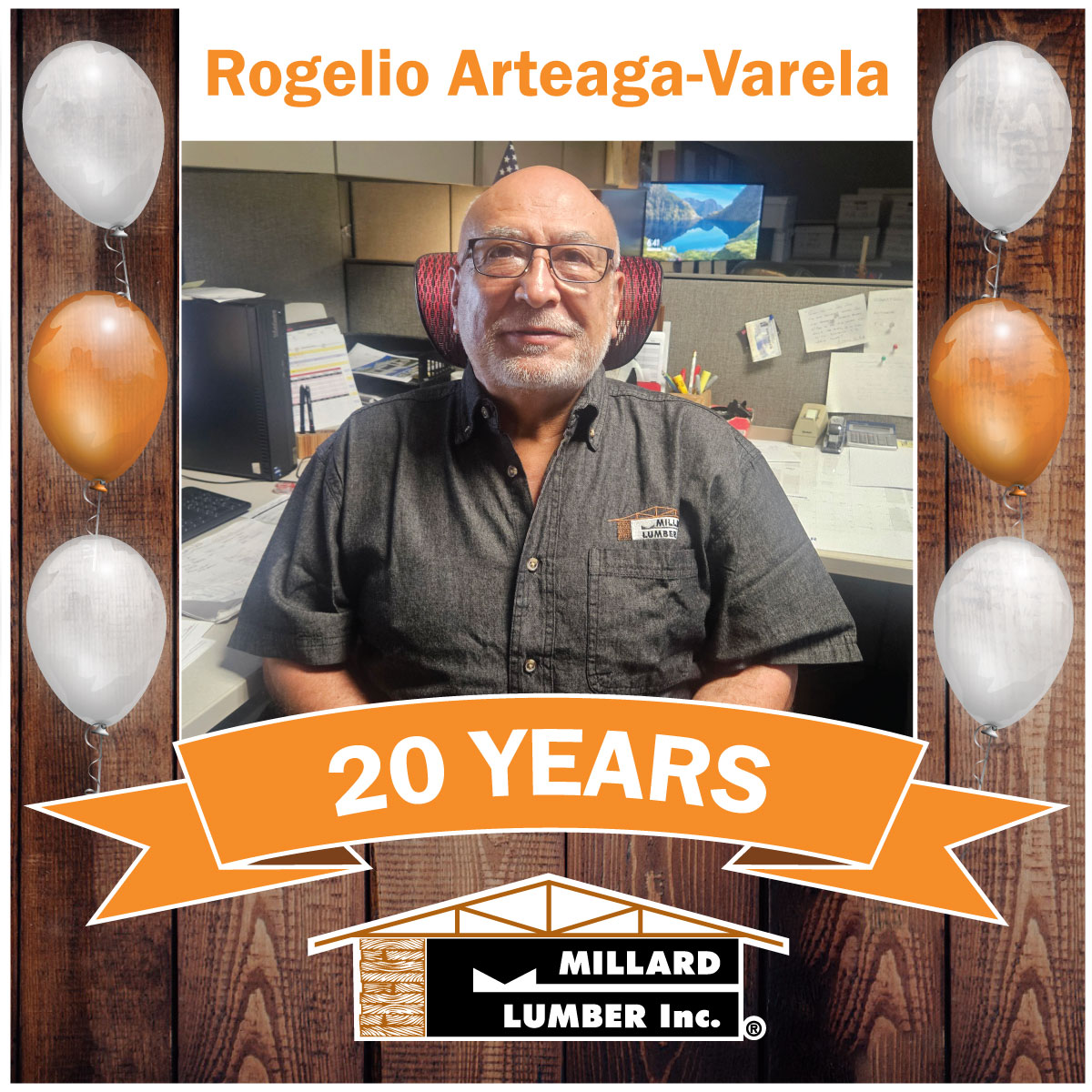 Happy 20th Anniversary Rogelio Arteaga-Varela!